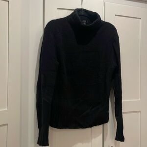 J Crew Mockneck sweater in Supersoft yarn, M, Black